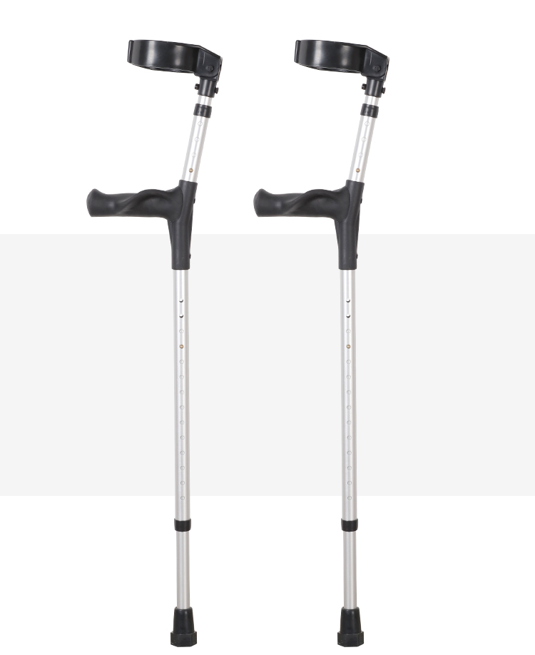 Adult crutchesadult crutches with 18 adjustment grades (silver color)
